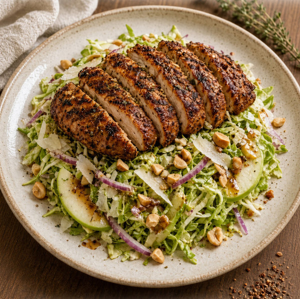 Tradition Grilled Chicken over Shaved Brussels Sprout Salad