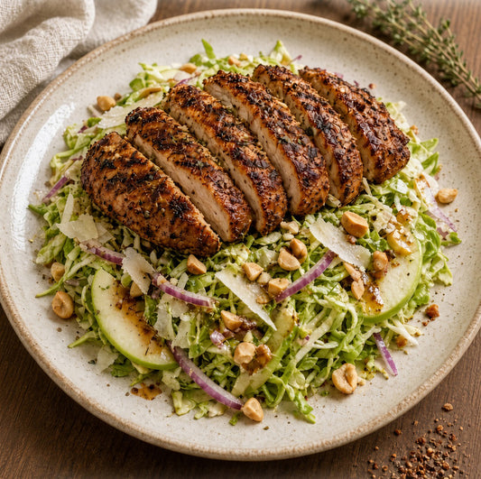 Tradition Grilled Chicken over Shaved Brussels Sprout Salad