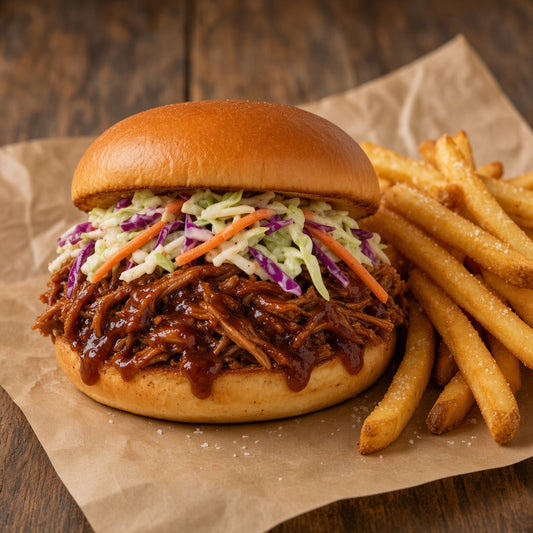 Kona Coffee Pulled Pork Sandwich